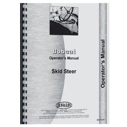 Operator's Manual fits Bobcat 632 Operator's Manual fits Bobcat 632