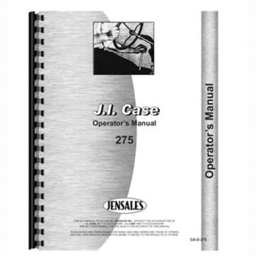 124969 | Operator's Manual | Case IH 275 |
