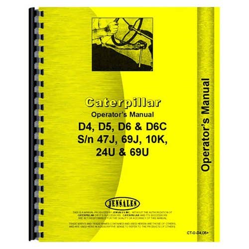 189395 | Operator's Manual | Caterpillar D6 D6 |