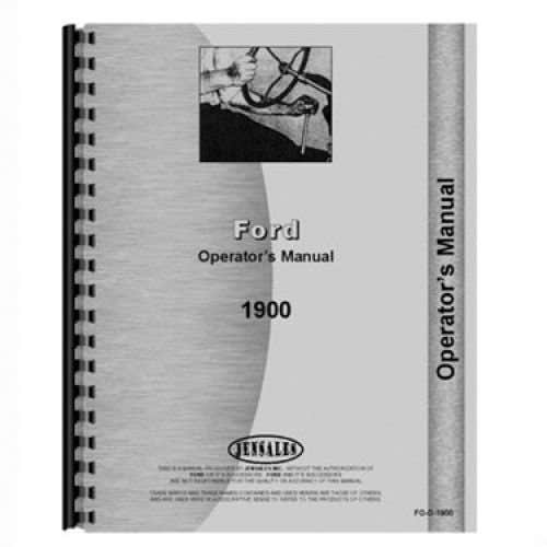 125023 | Operator's Manual | Ford 1900 |