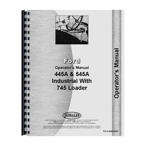 184171 | Operator's Manual | Ford 445A 445A 545A 545A |