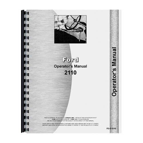 Operator's Manual fits Ford 2110 Operator's Manual fits Ford 2110
