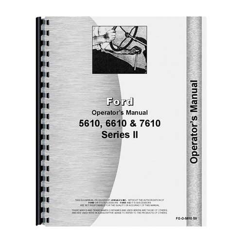 185316 | Operator's Manual | Ford 5610 6610 7610 |