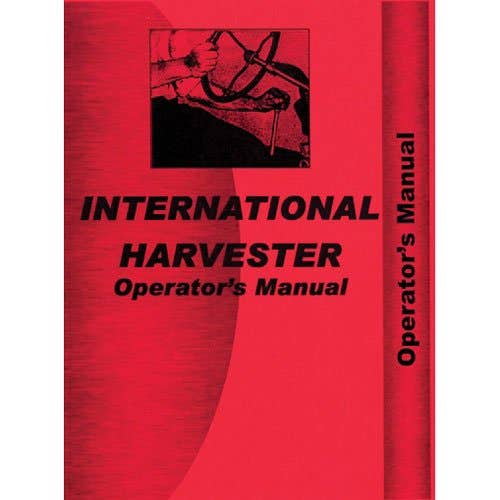 Operator's Manual fits International Super W6 Operator's Manual fits International Super W6