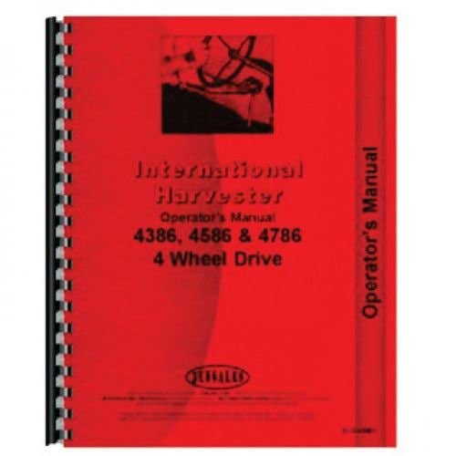 Operator's Manual fits International 4386 4586 4786 Operator's Manual fits International 4386 4586 4786