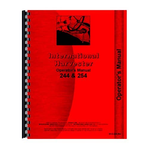 185303 | Operator's Manual | International | Farmall | IH 244 254 |