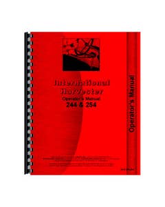 185303 | Operator's Manual | International | Farmall | IH 244 254 |