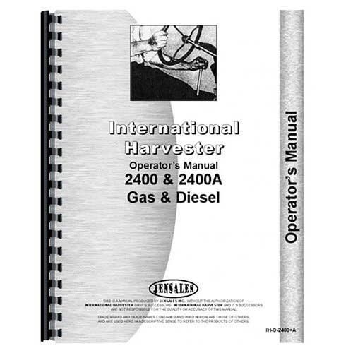 186931 | Operator's Manual | International | Farmall | IH 2400 2400A 2400A |