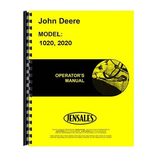 184237 | Operator's Manual | John Deere 1020 2020 2020 |