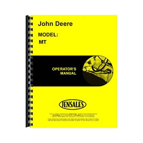 184365 | Operator's Manual | John Deere MT |