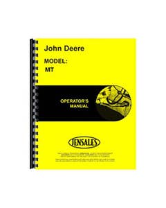 184365 | Operator's Manual | John Deere MT |