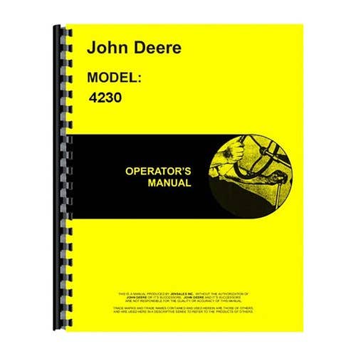 Operator's Manual fits John Deere 4230 Operator's Manual fits John Deere 4230