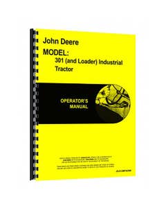 185004 | Operator's Manual | John Deere 301 301 |