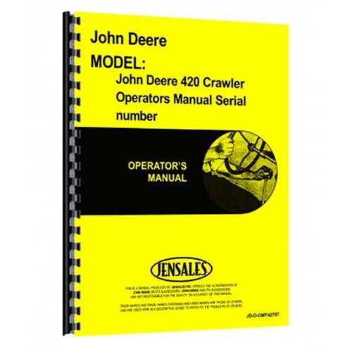 185540 | Operator's Manual | John Deere 420 420 |
