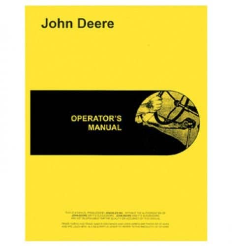 125060 | Operator's Manual | John Deere 1250 1450 1650 1650 |  | OMRW18976