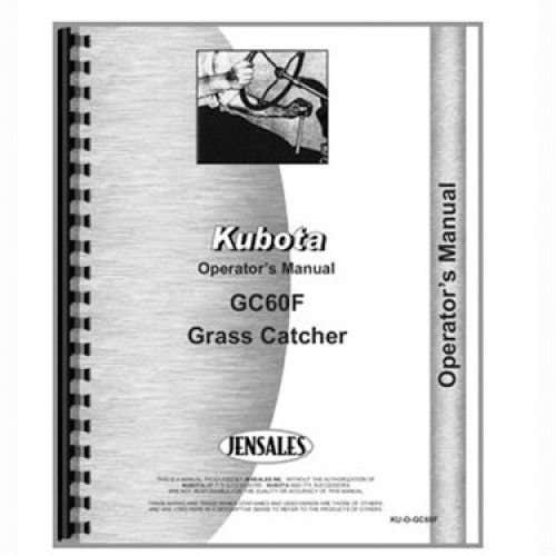 125095 | Operator's Manual | Kubota GC60F |