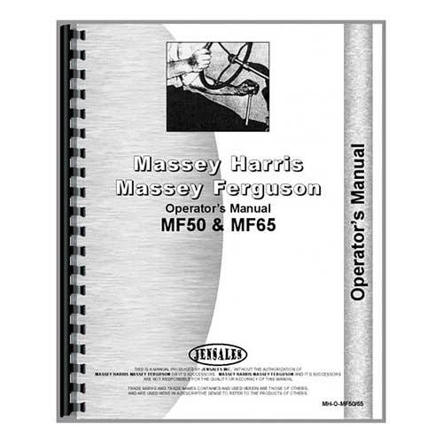 Operator's Manual fits Massey Ferguson 50 65 50 65 Operator's Manual fits Massey Ferguson 50 65 50 65