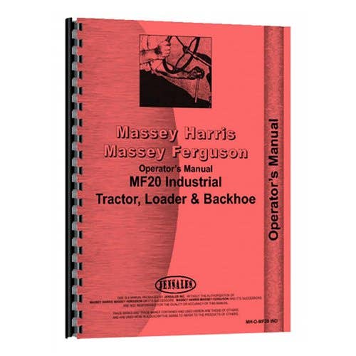 Operator's Manual fits Massey Ferguson 20 20 Operator's Manual fits Massey Ferguson 20 20