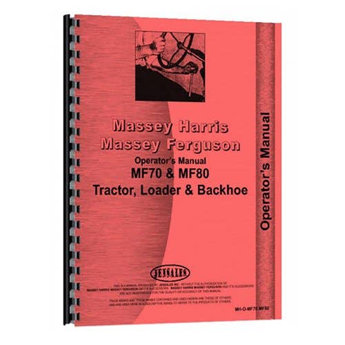 Operator's Manual fits Massey Ferguson 70 80 70 80 Operator's Manual fits Massey Ferguson 70 80 70 80