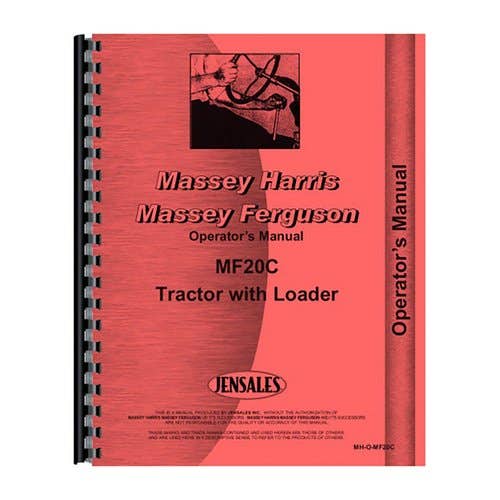 184435 | Operator's Manual | Massey Ferguson 20C 20C |