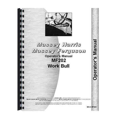 Operator's Manual fits Massey Ferguson 202 202 Operator's Manual fits Massey Ferguson 202 202
