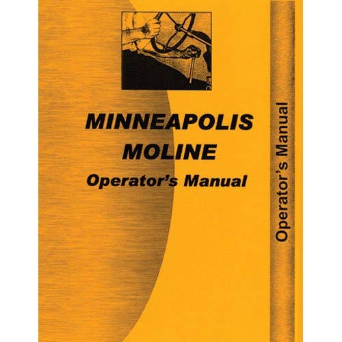 Operator's Manual fits Minneapolis Moline G1000 Operator's Manual fits Minneapolis Moline G1000