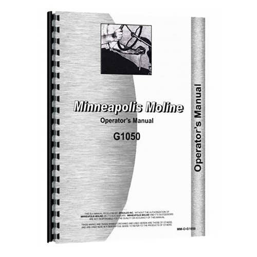 Operator's Manual fits Minneapolis Moline G1050 Operator's Manual fits Minneapolis Moline G1050