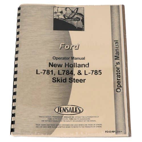 122542 | Operator's Manual | New Holland L781 L784 L785 |