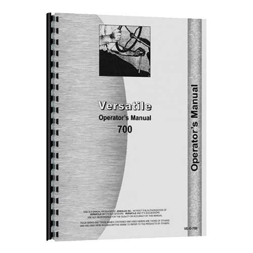 185478 | Operator's Manual | Versatile 700 |