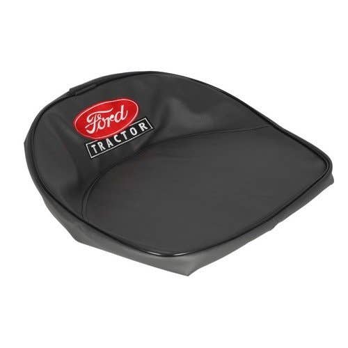 115058 | Pan Seat | 19" Cushion with Ford Logo | Vinyl | Black | Ford Dexta NAA Super Dexta 2N 8N 9N 501 541 600 601 611 620 621 630 631 640 641 650 651 660 661 671 681 700 701 740 741 771 800 801 820 840 850 851 860 861 871 881 900 901 |  | 8N401BLKGV