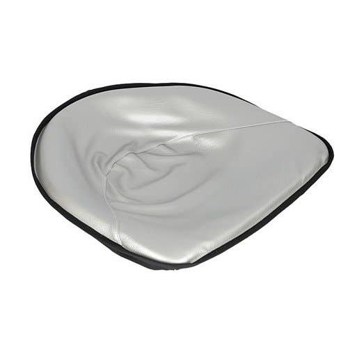101366 | Pan Seat | 21" Deluxe Cushion | Vinyl | Silver | International | Farmall | IH A B C Cub Lo-Boy HV MD Super C Super H Super M Super MTA 200 230 240 240 300 300U 330 340 340 350 350U 400 450 460 | Massey Ferguson TE20 TEA20 TO20 TO30 TO35 20 20 |