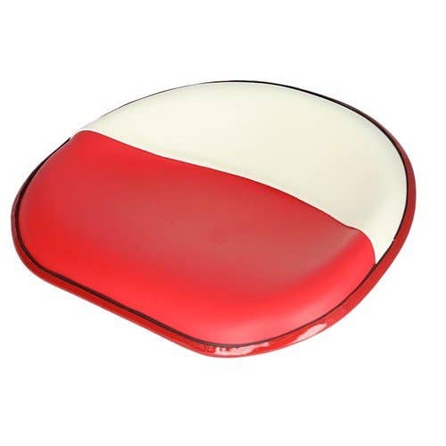 Pan Seat 4 Bolt Mount Vinyl Red and White fits International C Cub H M Super H Super M 100 140 200 230 300 330 340 350 400 450 460 504 606 351925R93 Pan Seat 4 Bolt Mount Vinyl Red and White fits International C Cub H M Super H Super M 100 140 200 230 300 330 340 350 400 450 460 504 606 351925R93