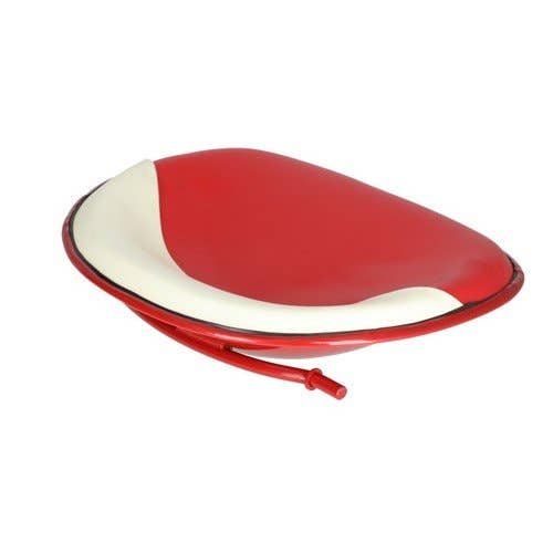 101250 | Pan Seat | Rod Mount | Vinyl | Red and White | International | Farmall | IH A B Super A 100 130 140 140 300 300U 330 340 340 350 444 444 2444 2444 |  | 50570DC