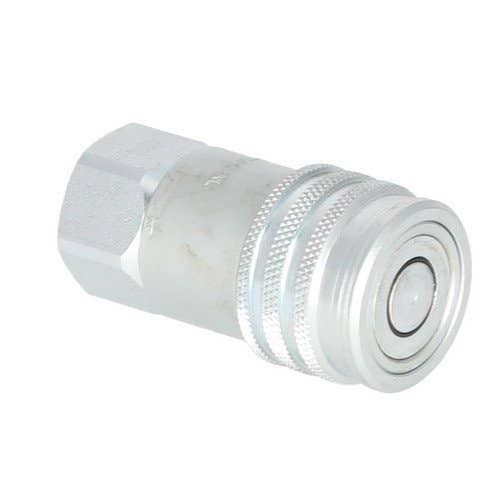 159970 | Parker FEM−501−10FO−NL Hydraulic | Quick Coupler | Female Flat Face | 1/2" | 3625 PSI | Bobcat 463 553 753 763 | Case 410 420 430 435 440 445 450 450 465 | Caterpillar 216B 226 232 236B 242 246B 248B 252B 262B 268B | New Holland LS140 LS150 |
