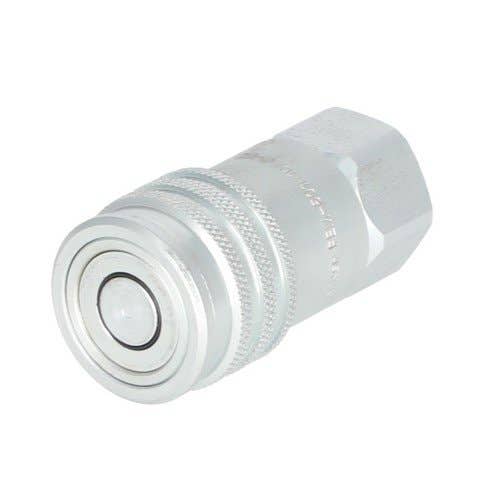 159970 | Parker FEM−501−10FO−NL Hydraulic | Quick Coupler | Female Flat Face | 1/2" | 3625 PSI | Bobcat 463 553 753 763 | Case 410 420 430 435 440 445 450 450 465 | Caterpillar 216B 226 232 236B 242 246B 248B 252B 262B 268B | New Holland LS140 LS150 |
