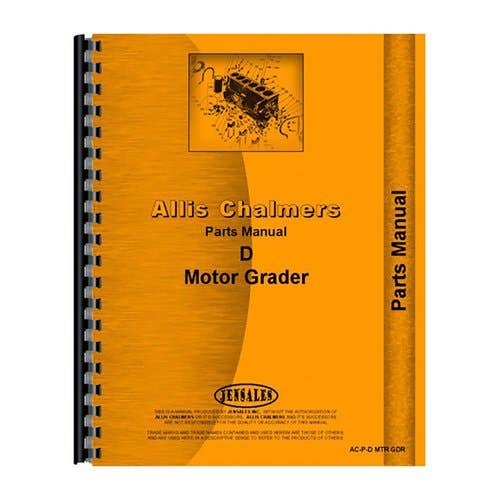 Parts Manual fits Allis Chalmers D D Parts Manual fits Allis Chalmers D D