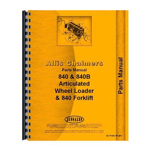 184487 | Parts Manual | Allis Chalmers 840 840 840B 840B |