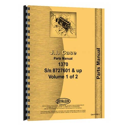 Parts Manual fits Case 1370 Parts Manual fits Case 1370