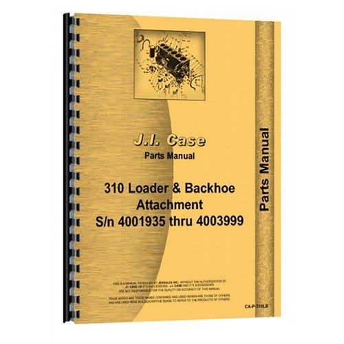 184938 | Parts Manual | Case 310 |