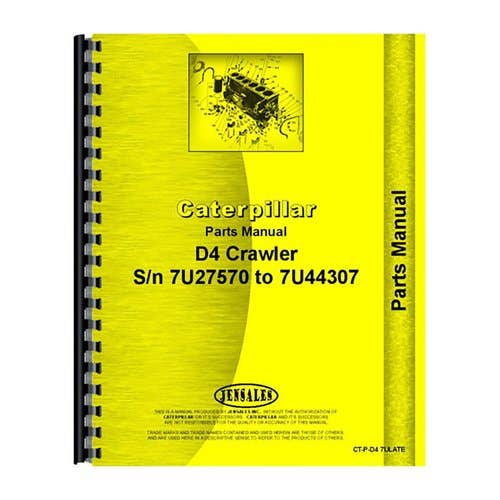 184497 | Parts Manual | Caterpillar D4 D4 |