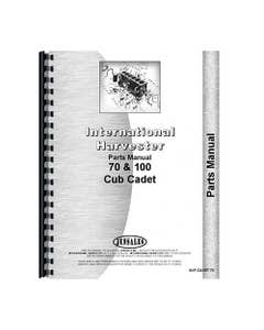 184607 | Parts Manual | Cub Cadet 70 100 |