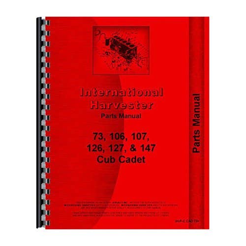 185419 | Parts Manual | Cub Cadet 73 106 126 |