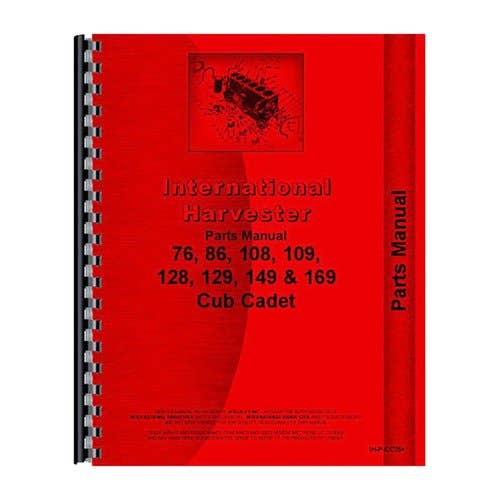 185420 | Parts Manual | Cub Cadet 86 108 128 |