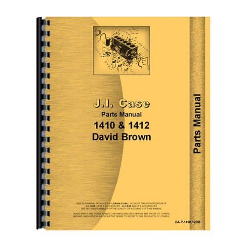 185369 | Parts Manual | David Brown 1410 1412 |