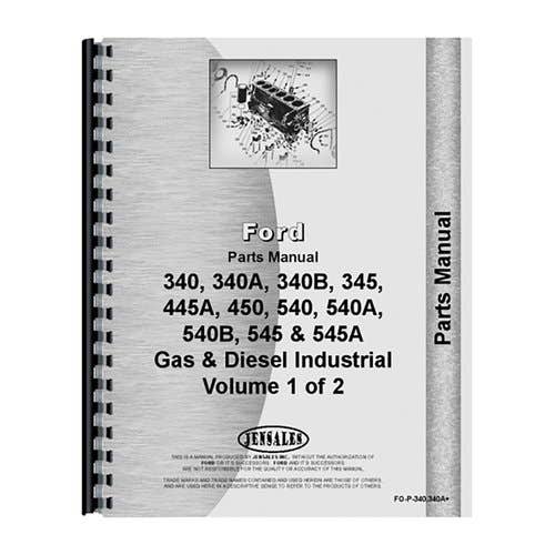 184085 | Parts Manual | Ford 340 340 340A 340A 340B 340B 445 445 445A 445A 540 540 540A 540A 540B 540B 545 545 545A 545A |