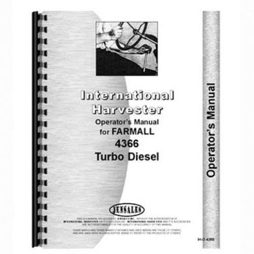 Parts Manual fits International 4366 4386 Parts Manual fits International 4366 4386