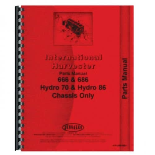 Parts Manual fits International 666 686 Hydro 86 Hydro 70 Parts Manual fits International 666 686 Hydro 86 Hydro 70