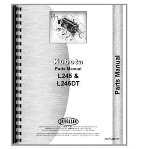 Parts Manual fits Kubota L2250 L2550 Parts Manual fits Kubota L2250 L2550