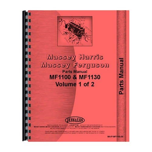 184255 | Parts Manual | Massey Ferguson 1100 1130 |