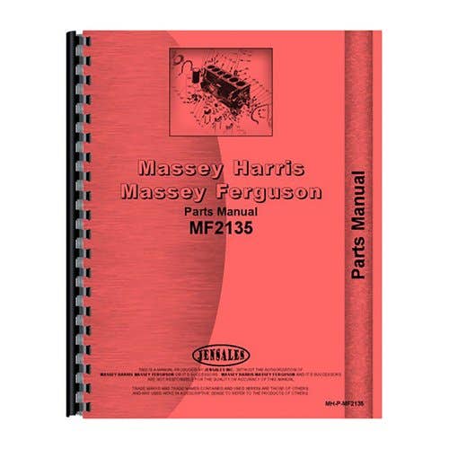184260 | Parts Manual | Massey Ferguson 2135 2135 2135 |